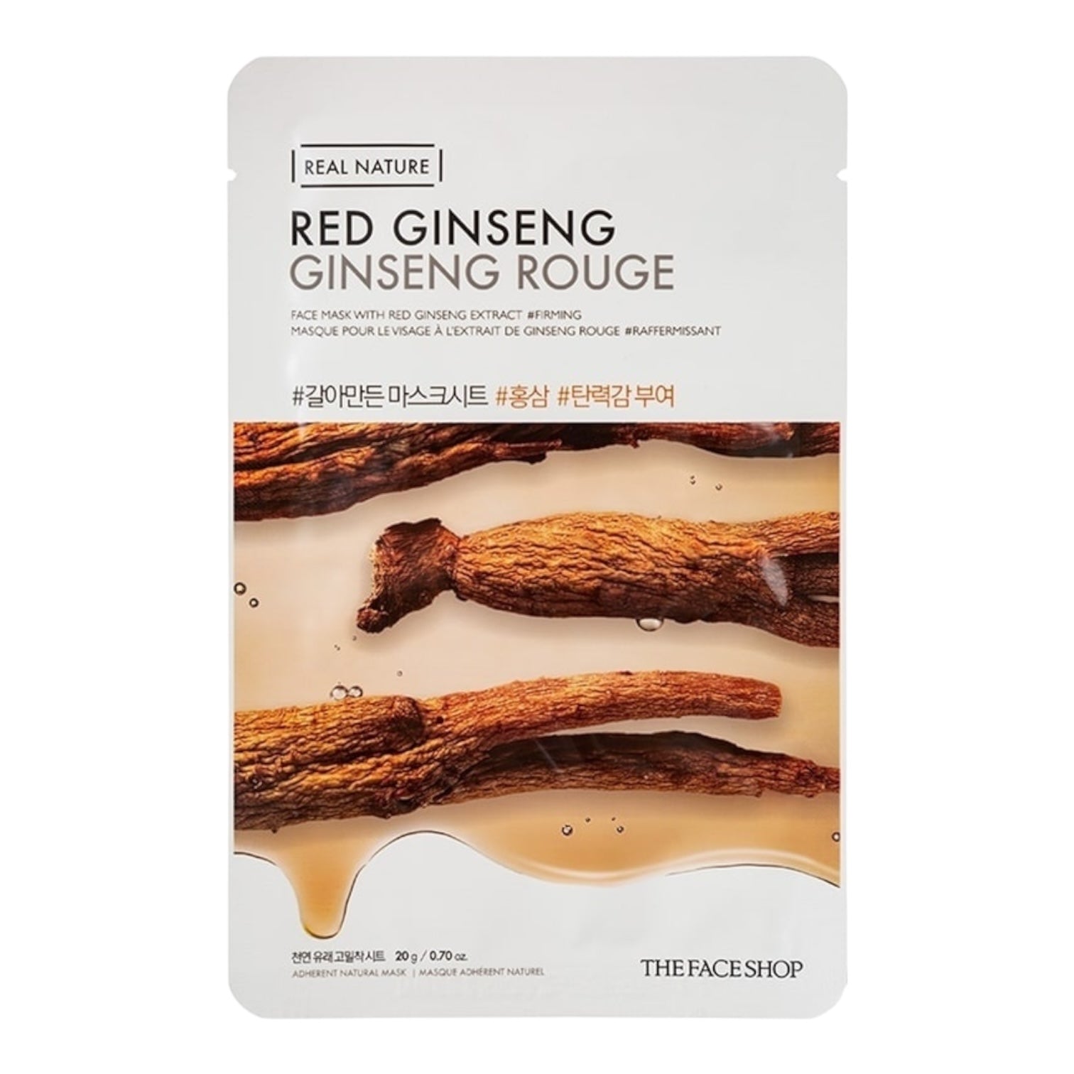 THE FACE SHOP Real Nature Face Mask With Red Ginseng Extract