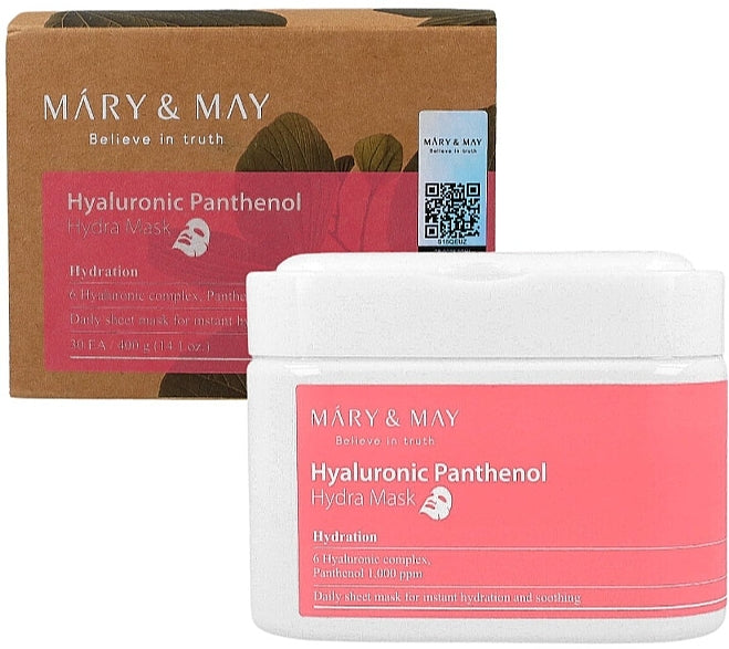Mary&May Hyaluronic Panthenol Hydra Mask 30stk