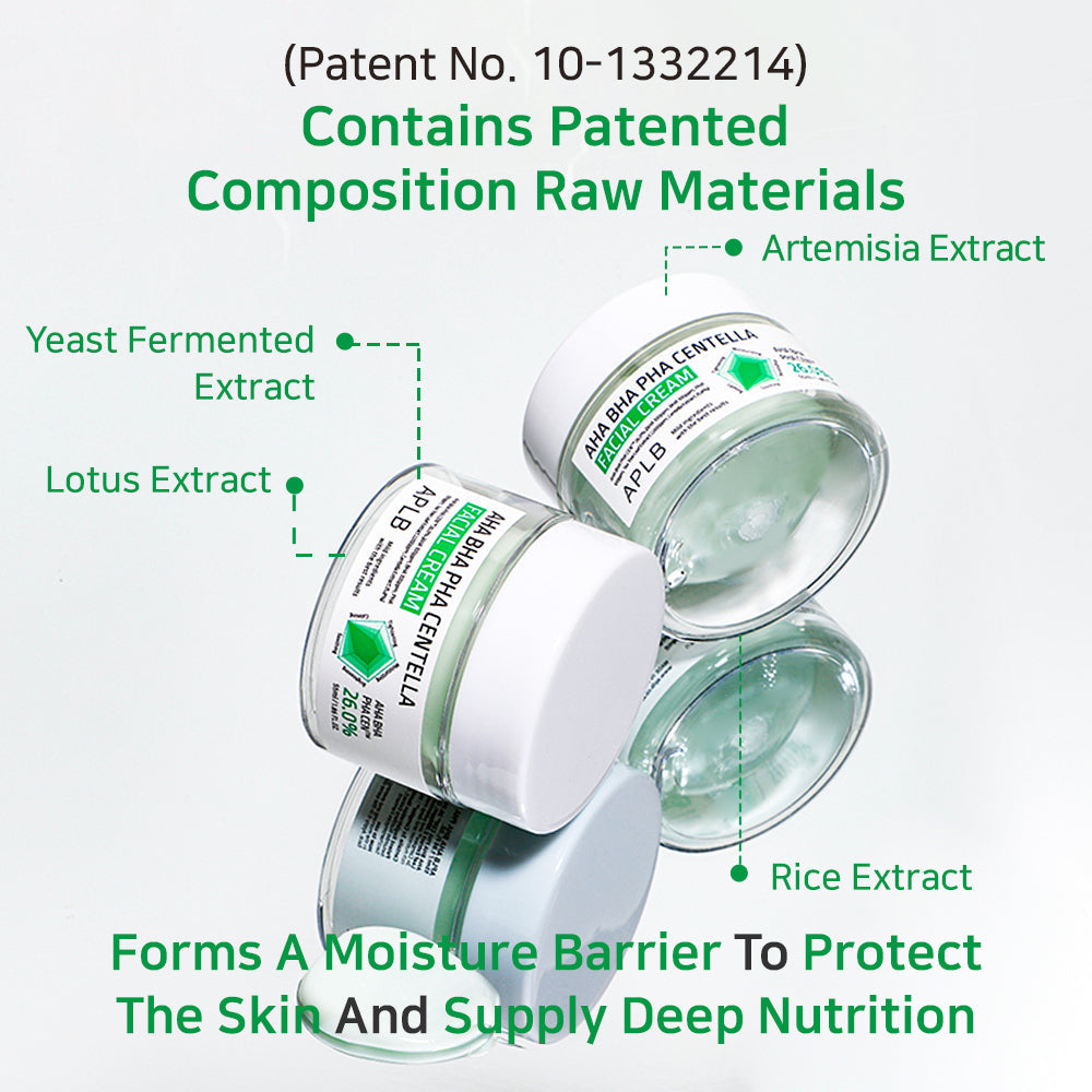 APLB AH BHA PHA Centella Facial Cream 55ml