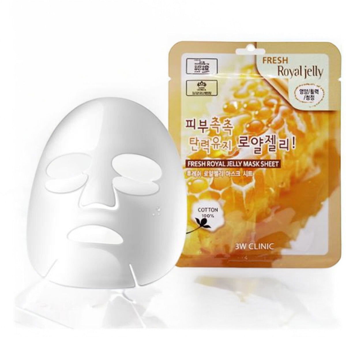 3W Clinic Fresh Royal Jelly Mask Sheet - LB BEAUTY 