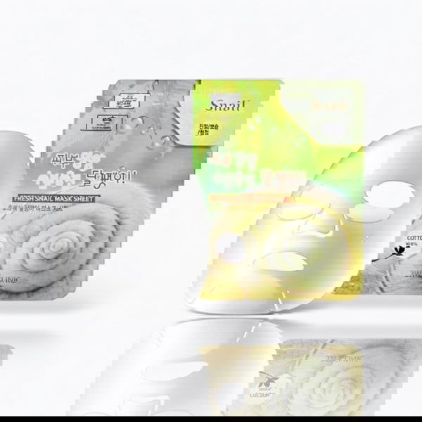 3W Clinic Fresh Snail Mucus Mask Sheet - LB BEAUTY 