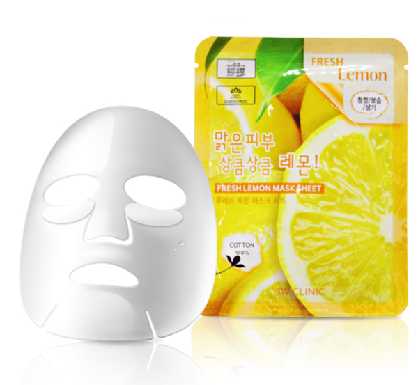 3W Clinic Lemon Mask Sheet - LB BEAUTY 