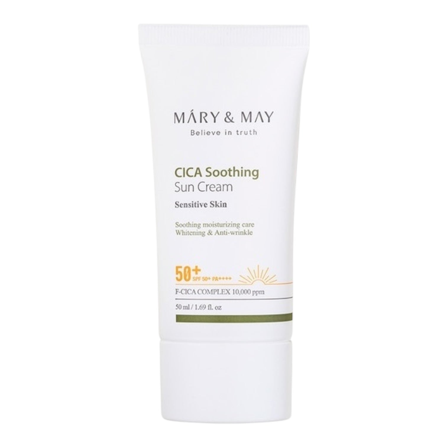 Mary&May Vegan CICA Soothing Sun Cream SPF50+ PA++++ 50ML