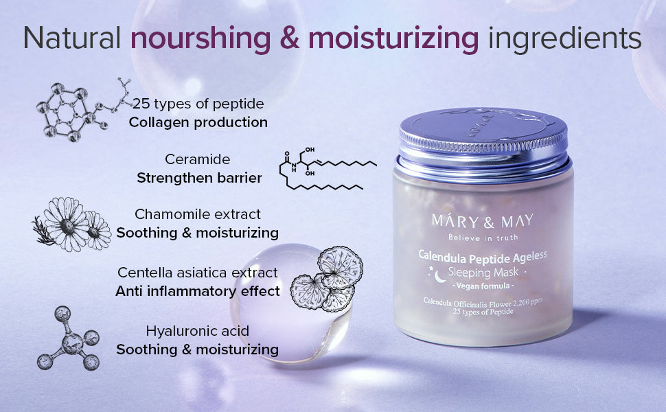 Mary&May Calendula Peptide Ageless Sleep Mask 110g