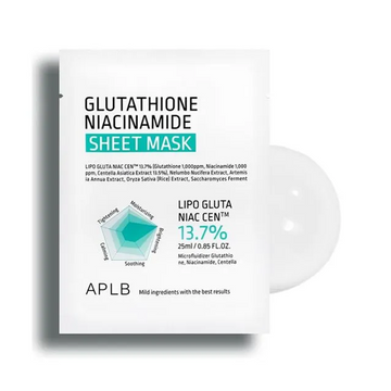 APLB  Glutathione Niacinamide Sheet Mask 25ML - LB BEAUTY 
