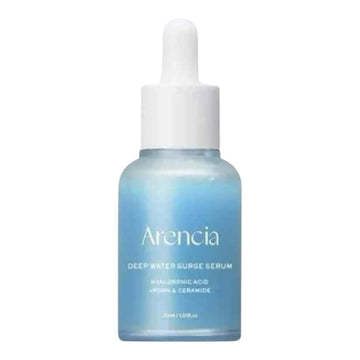 Atencia Deep Water Surge Serum bottle on a white background