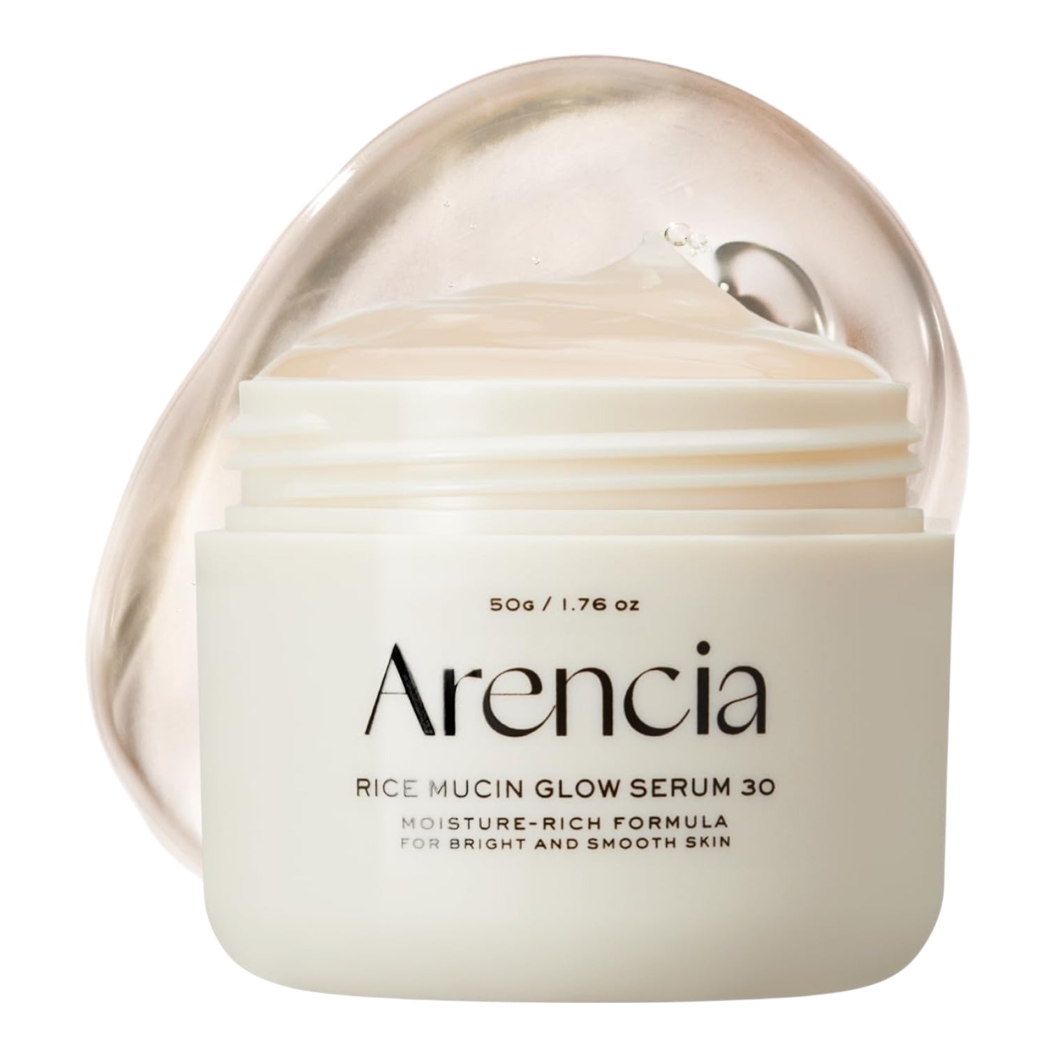 Arencia Rice Mucin Glow Serum 30 packaging on a white background