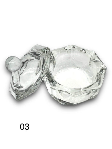 Clear Dappen Dish With Lid #03 - LB BEAUTY 