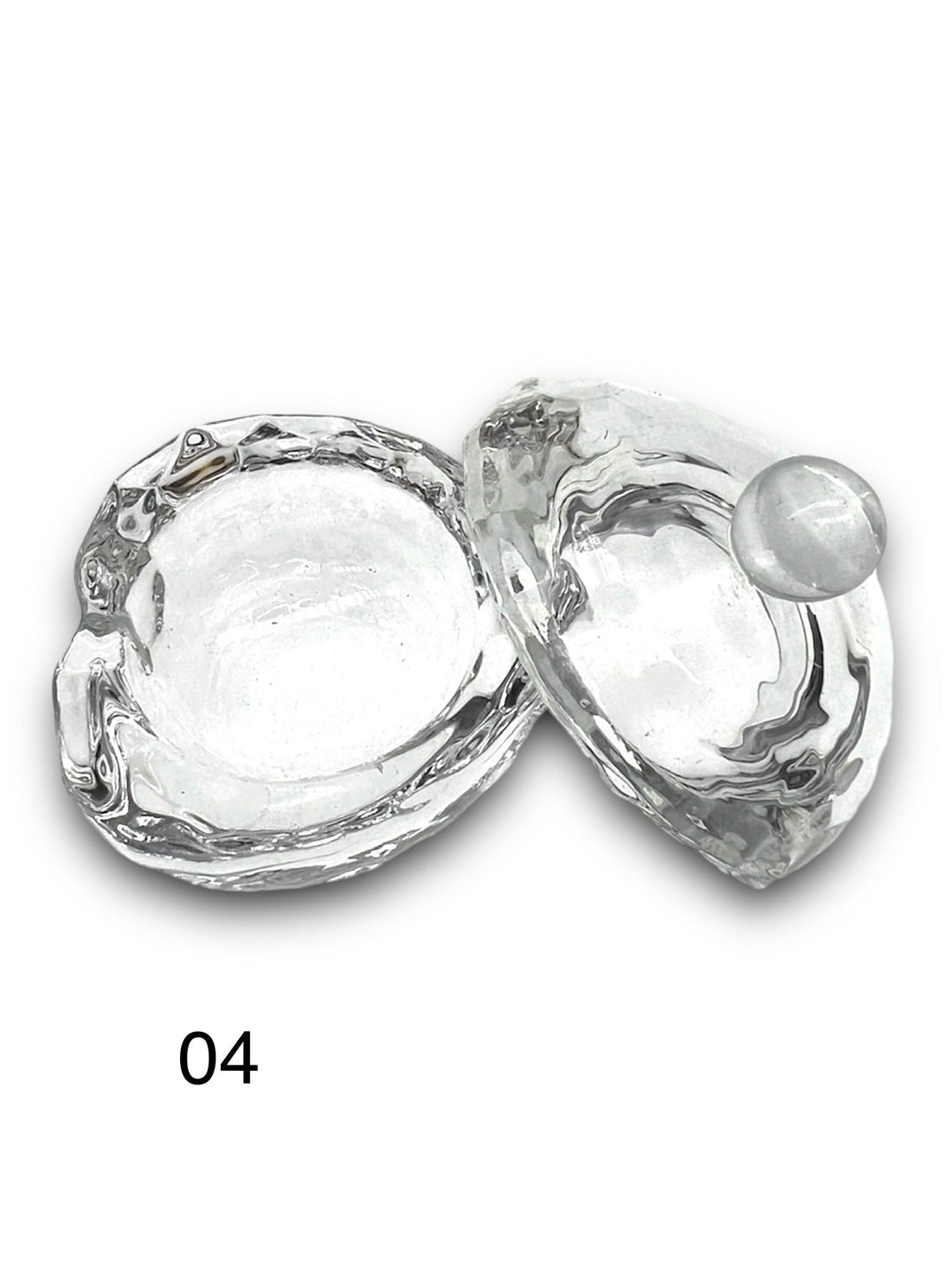 Clear Dappen Dish With Lid #04 - LB BEAUTY 