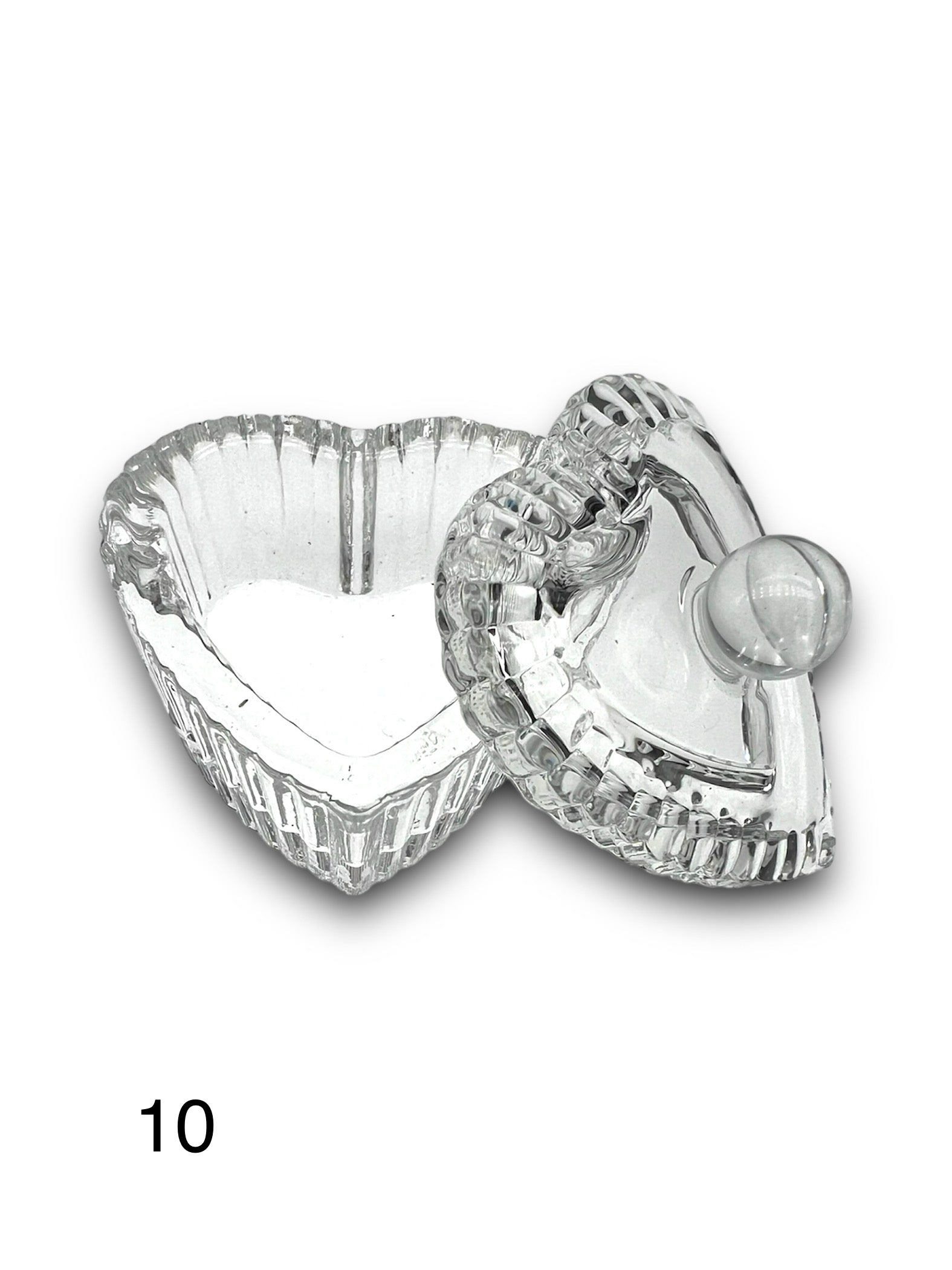 Clear Dappen Dish With Lid #10 - LB BEAUTY 