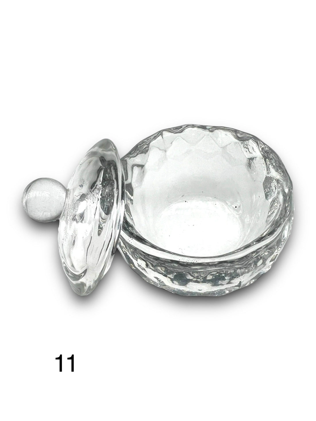 Clear Dappen Dish With Lid #11 - LB BEAUTY 