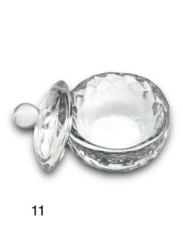 Clear Dappen Dish With Lid #11 - LB BEAUTY 