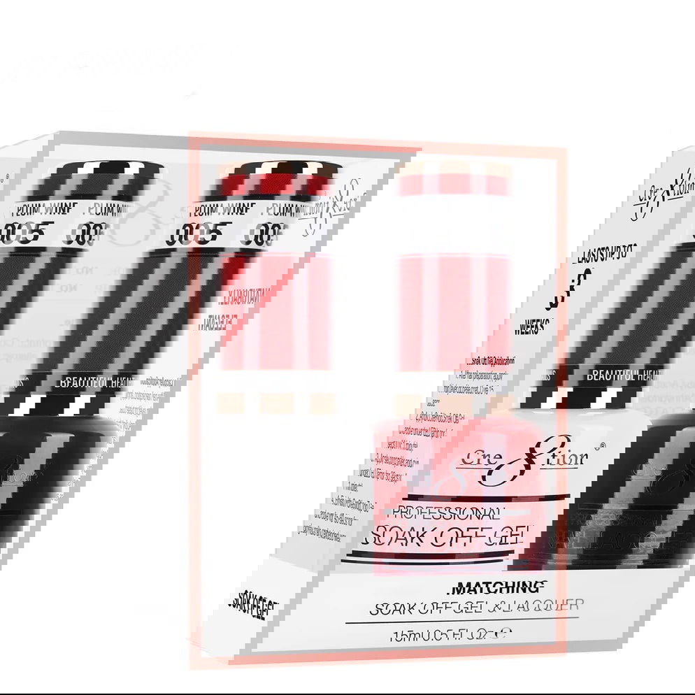 Cre8tion Matching Color Gel & Nail Lacquer 05 Plum Wine - LB BEAUTY 