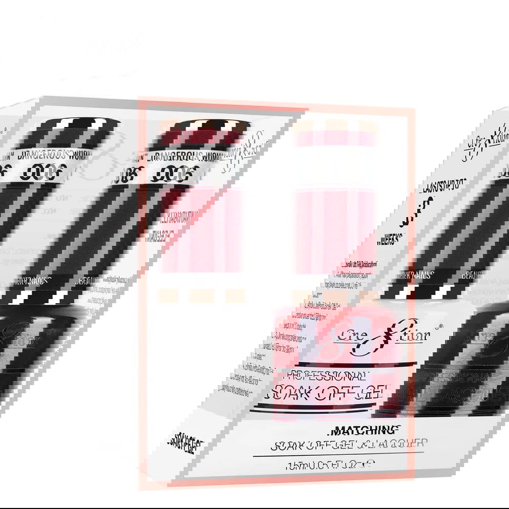 Cre8tion Matching Color Gel & Nail Lacquer 06 Dangerous Woman - LB BEAUTY 