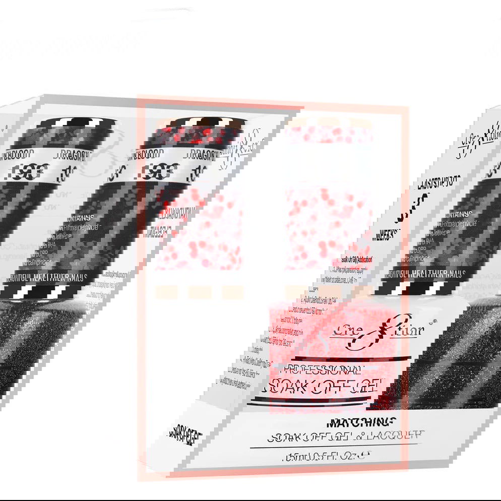 Cre8tion Matching Color Gel & Nail Lacquer 193 Dragon Blood - LB BEAUTY 