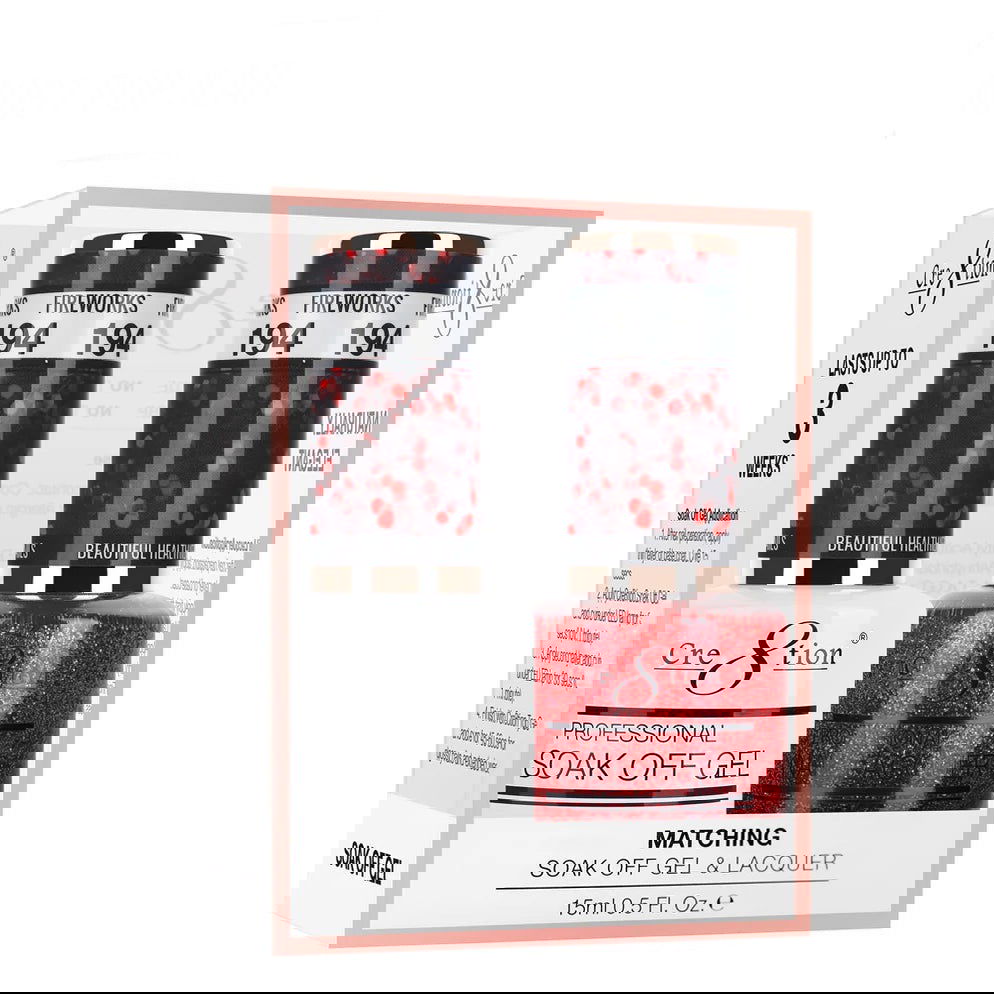 Cre8tion Matching Color Gel & Nail Lacquer 194 Fireworks - LB BEAUTY 