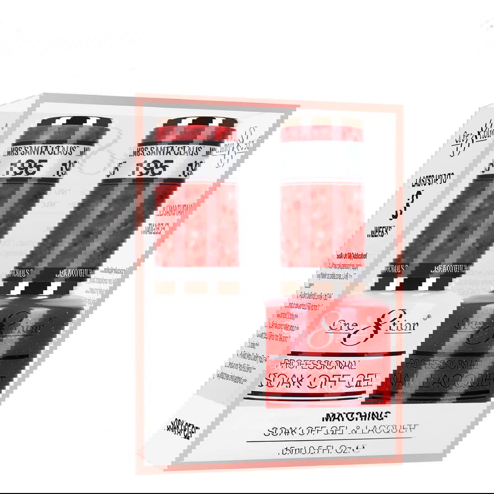 Cre8tion Matching Color Gel & Nail Lacquer 195 Mrs Santa Claus - LB BEAUTY 