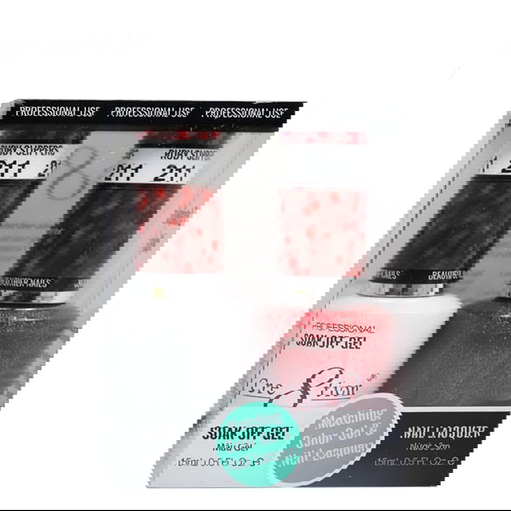 Cre8tion Matching Color Gel & Nail Lacquer 211 Ruby Slippers - LB BEAUTY 