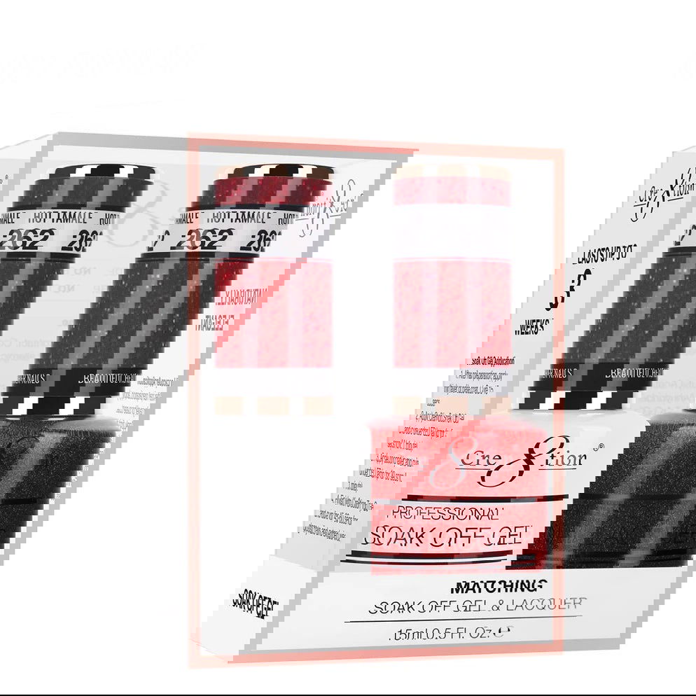 Cre8tion Matching Color Gel & Nail Lacquer 262 Hot Tamale - LB BEAUTY 