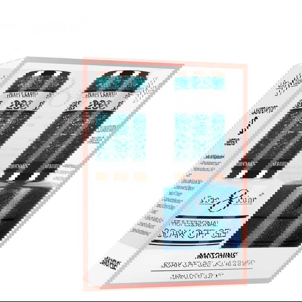 Cre8tion Matching Color Gel & Nail Lacquer 268 Planet Earth - LB BEAUTY 