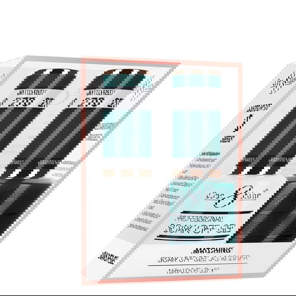 Cre8tion Matching Color Gel & Nail Lacquer 270 Battlefield - LB BEAUTY 