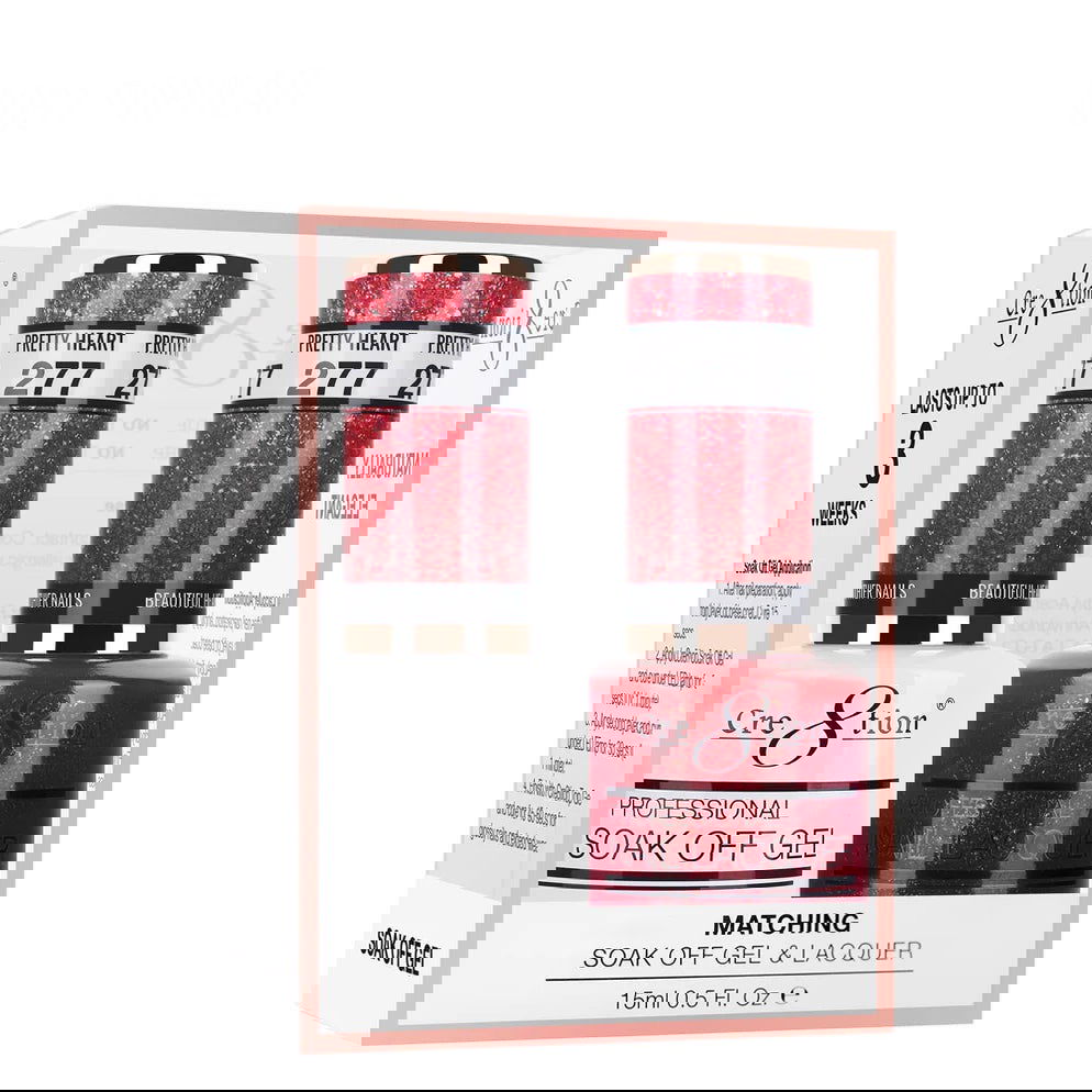 Cre8tion Matching Color Gel & Nail Lacquer 277 Pretty Heart - LB BEAUTY 