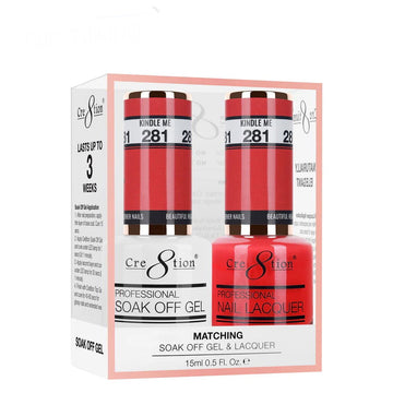 Cre8tion Matching Color Gel & Nail Lacquer 281 Kindle Me - LB BEAUTY 