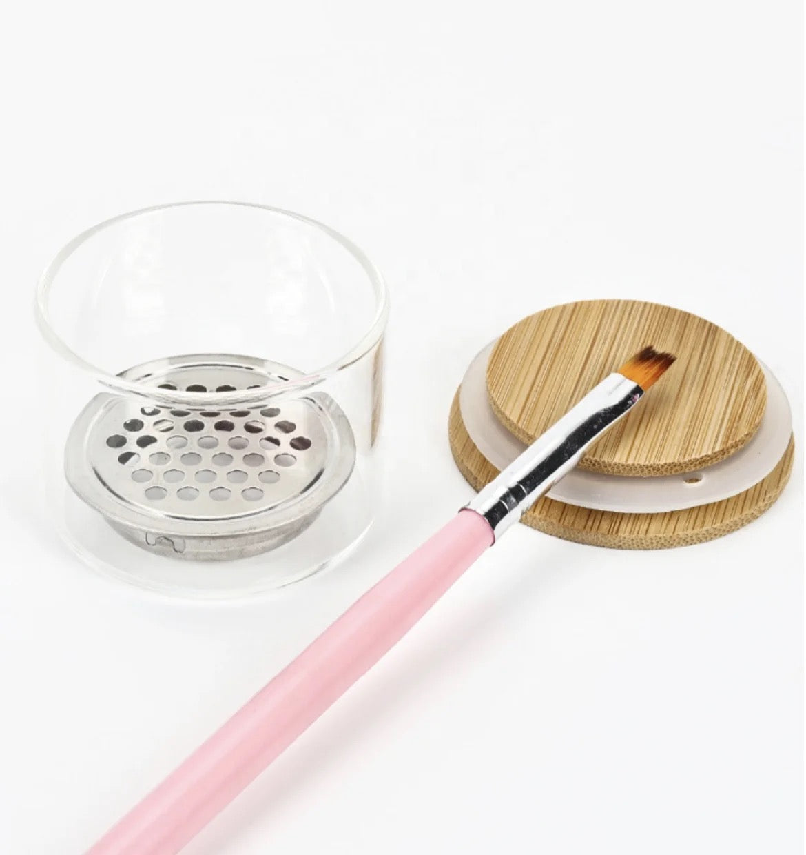 Dappen Dish With Lid And Filter - LB BEAUTY 