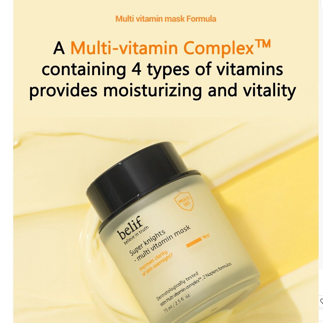 Belif Super Knights Multi Vitamin Mask 75ml