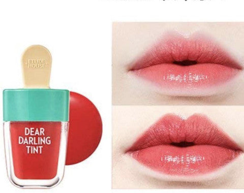 ETUDE Dear Darling WATER GEL Tint 4.5g before and after effect