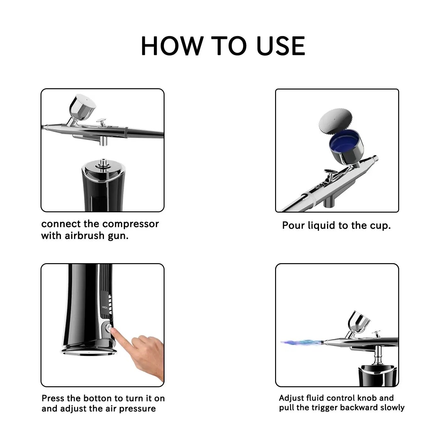 High Quality Air Brush Gun - LB BEAUTY 