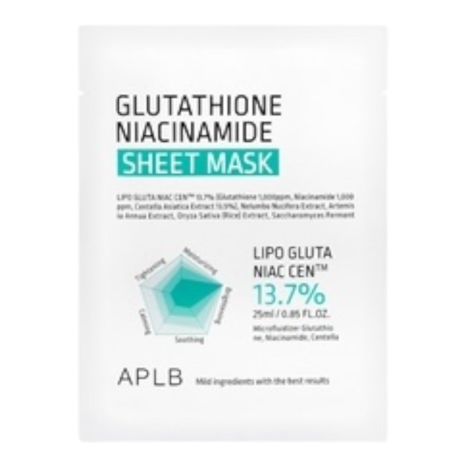 APLB  Glutathione Niacinamide Sheet Mask 25ML