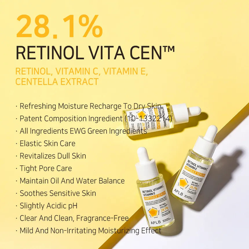 APLB Retinol Vitamin C Vitamin E Ampoule Serum