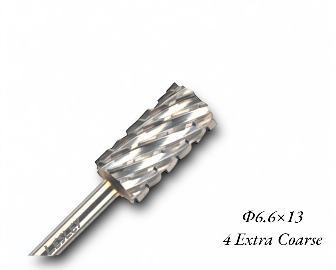 Lesley Big Barrel Nail Drill Bit 4 Extra Coarse - LB BEAUTY 