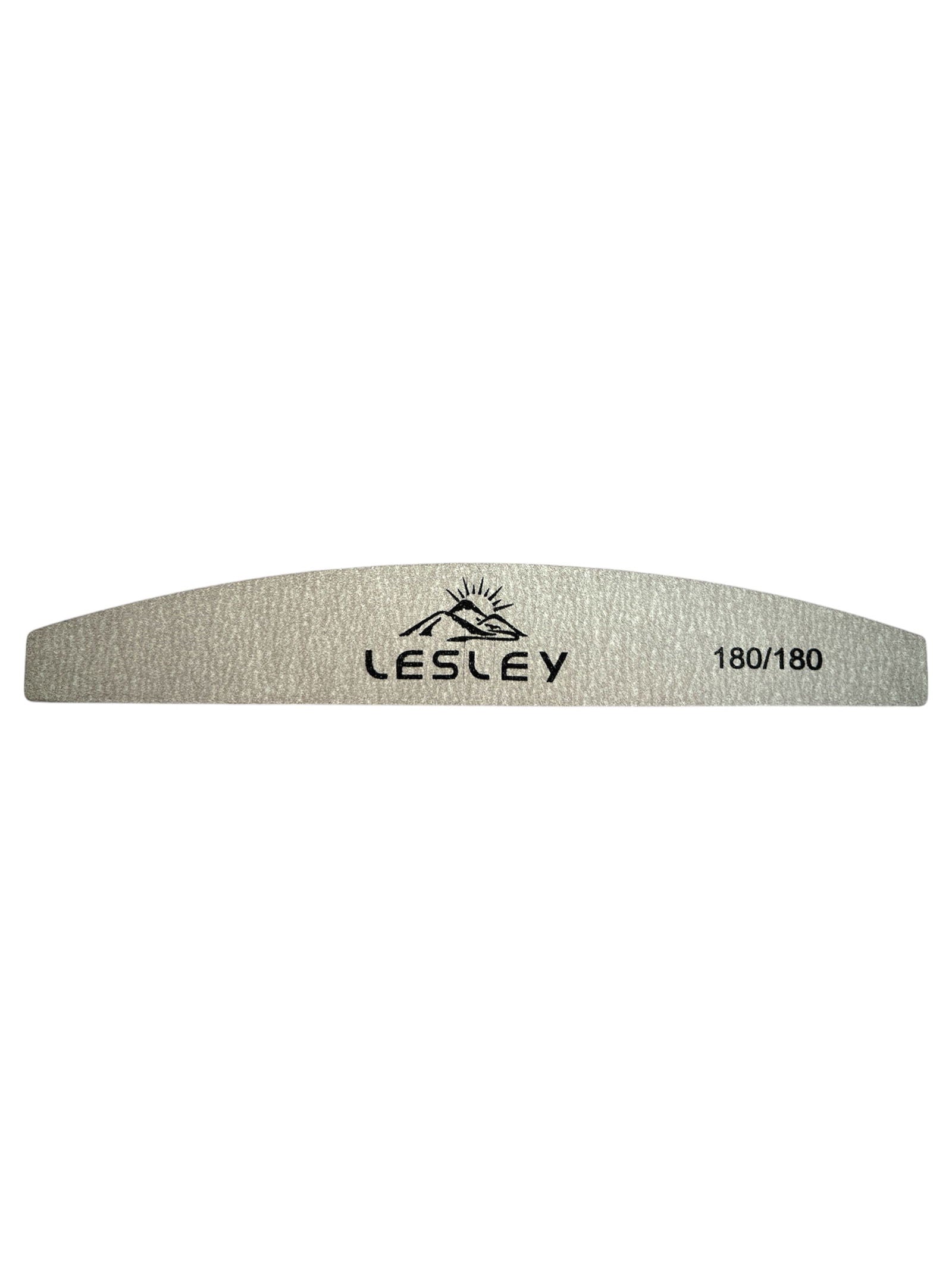 Lesley Half Moon Nail File Grey 180/180 - LB BEAUTY 
