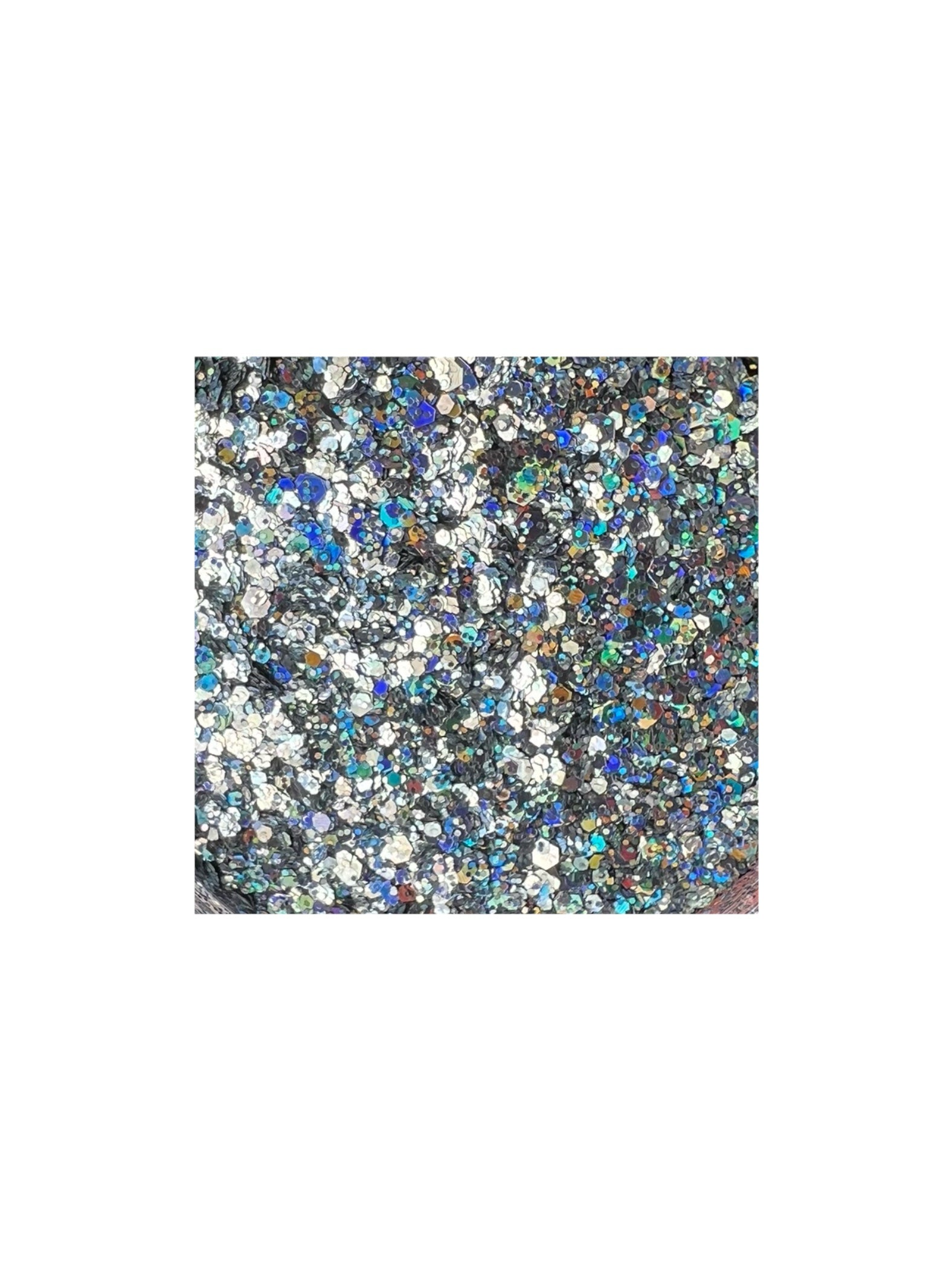 Lesley Holo Mix Hexagon Silver Sequin Glitter - LB BEAUTY 