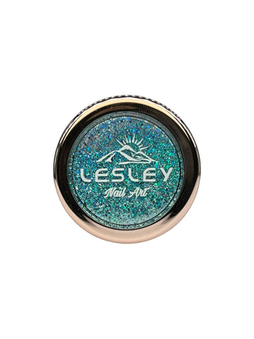 Lesley Holo Mix Teal Blue Sequin Glitter - LB BEAUTY 