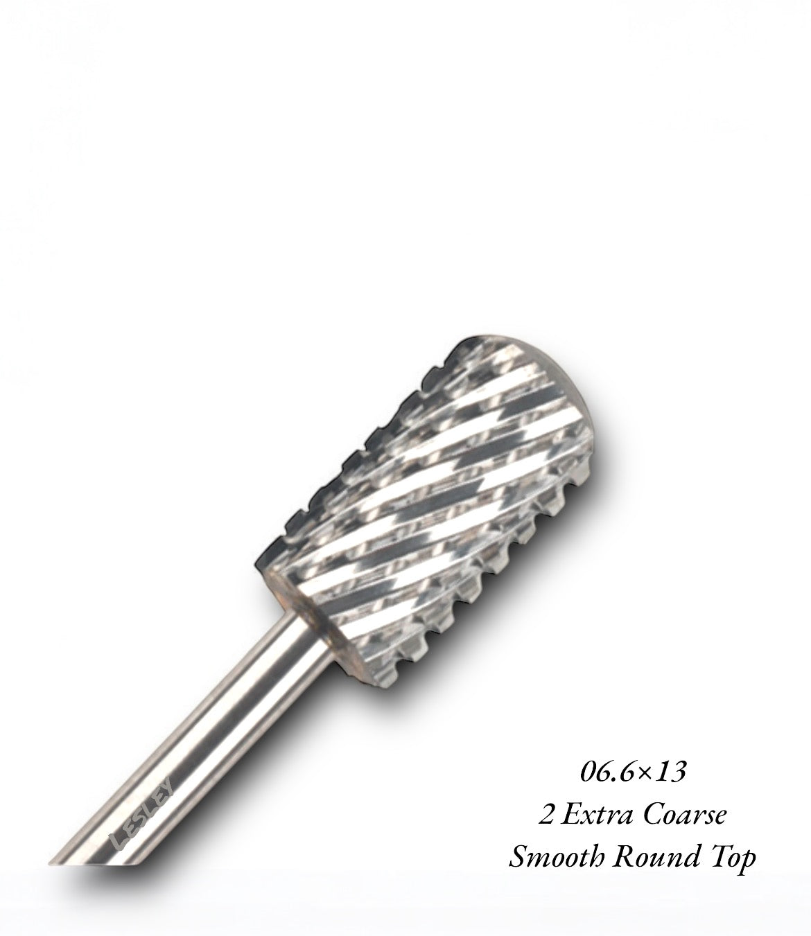 Lesley Large Barrel Smooth Top Nail Drill Bit 2 Extra Coarse - LB BEAUTY 