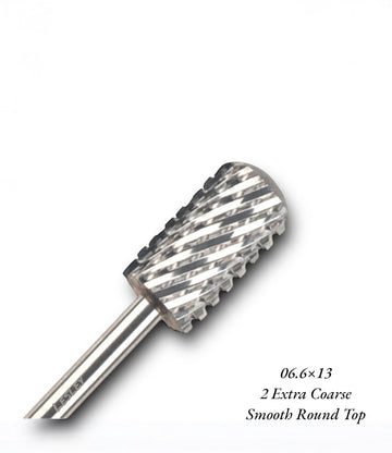 Lesley Large Barrel Smooth Top Nail Drill Bit 2 Extra Coarse - LB BEAUTY 