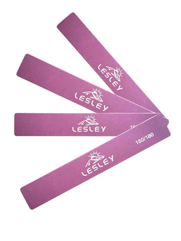Lesley Square Shape Nail File Purple 180/180 - LB BEAUTY 