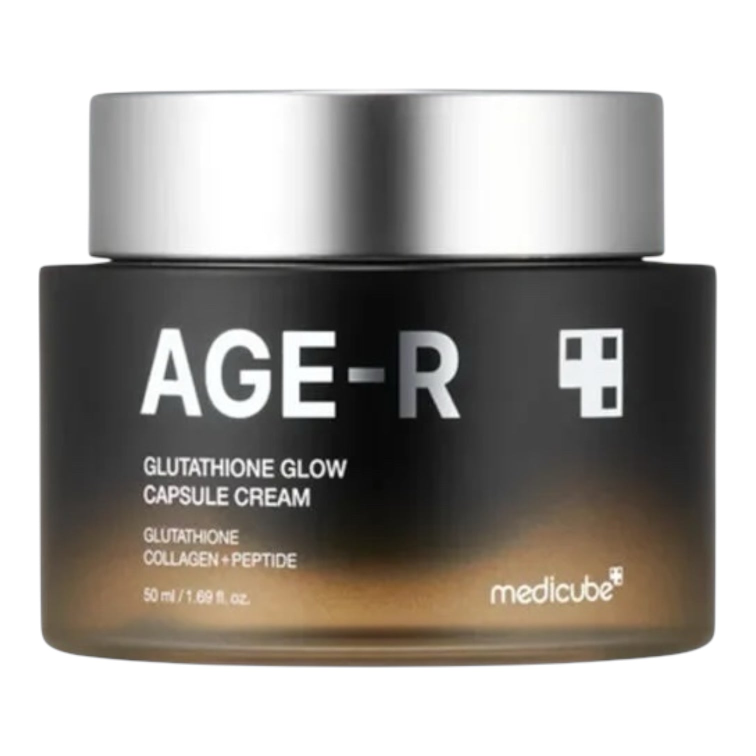 Jar of AGE-R Glutathione Glow Capsule Cream available in iceland at lbbeauty and kurenada