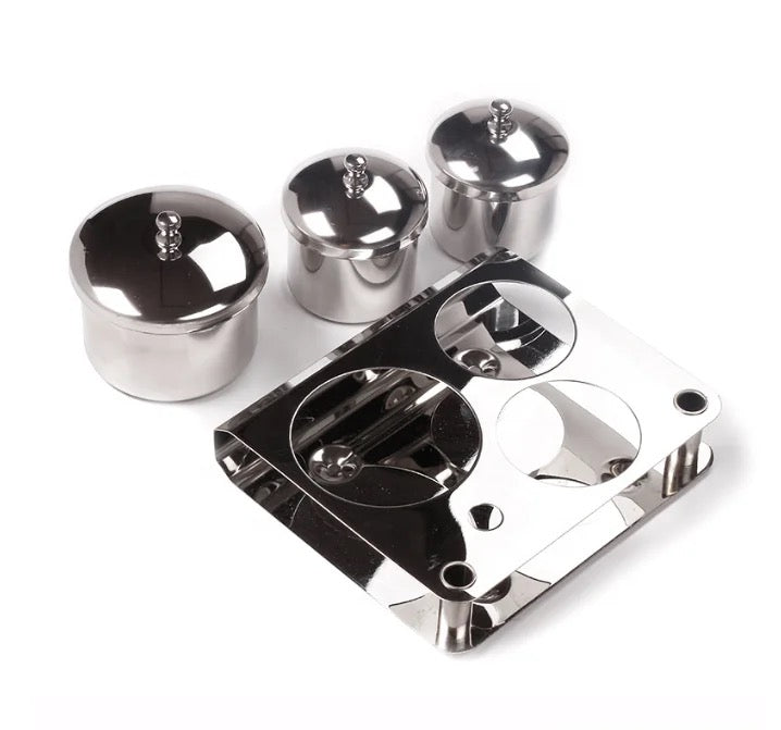 Stainless Steel Metal Acrylic Liquid Holder - LB BEAUTY 