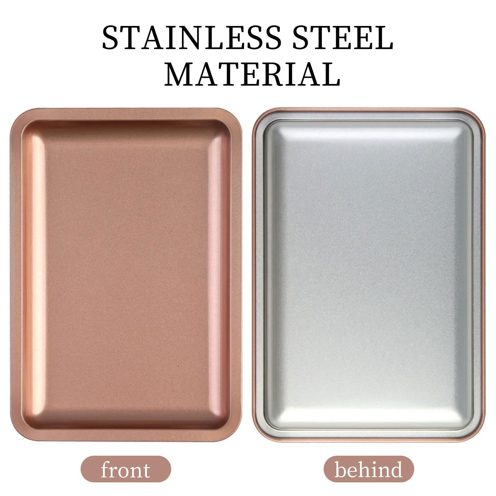 Stainless Steel Square Tray - LB BEAUTY 