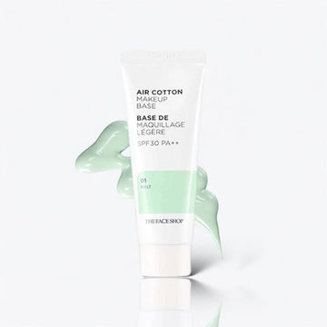The Face Shop Air Cotton Makeup Base SPF30 PA++, #01 Mint - LB BEAUTY 