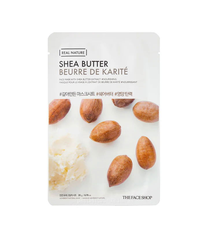 The Face Shop Real Nature Face Mask With Shea Butter Extract - LB BEAUTY 