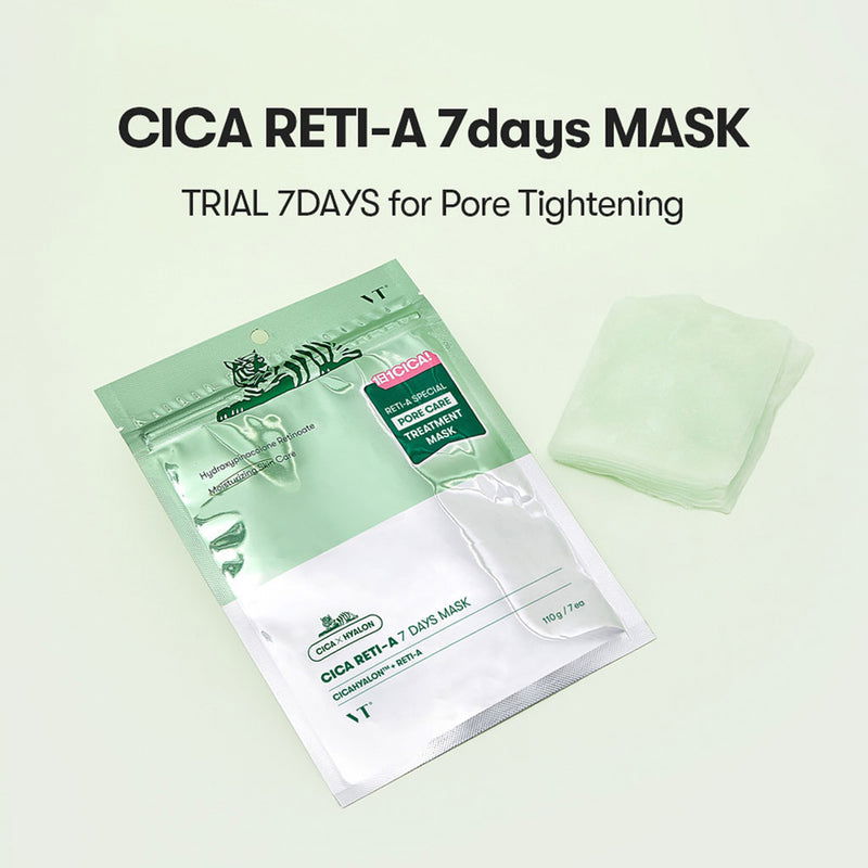 VT Cica Reti-A 7 Days Mask 110g 7stk - LB BEAUTY 