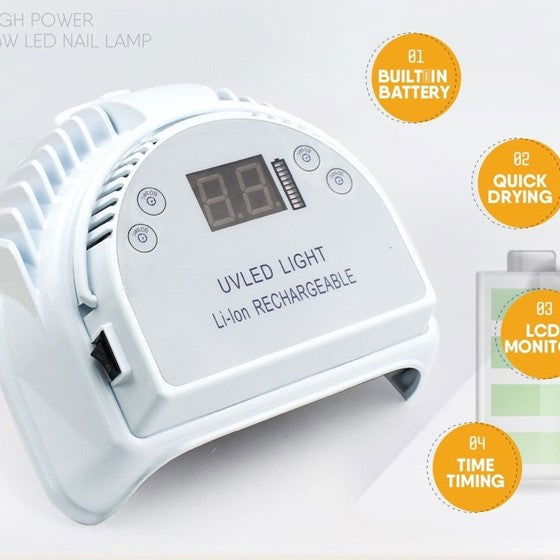 Wireless Rechargeable Nail Lamp 64W - LB BEAUTY 